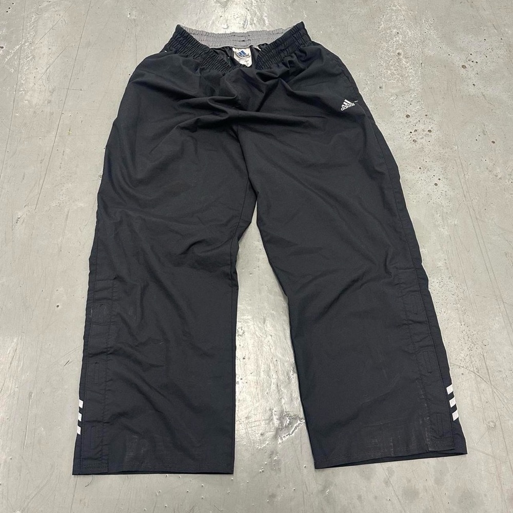 Vintage Adidas Black Baggy Track Pants